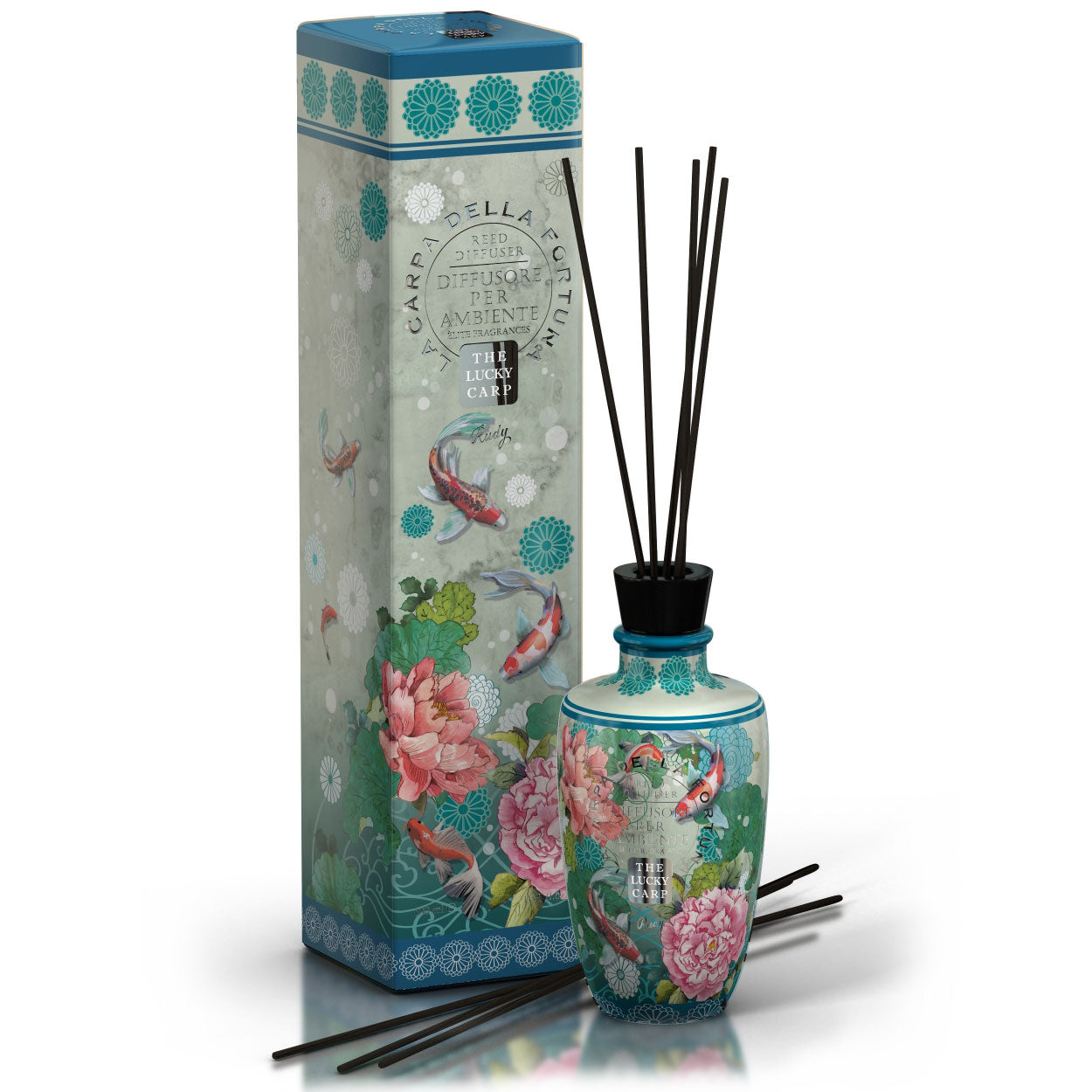 <b>Room Diffuser 300 mL + Sticks</b></br>Elite line</br><i>The Lucky Carp</i>